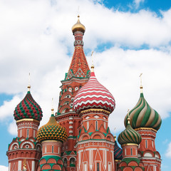 Fototapeta na wymiar St. Basil's Cathedral in Moscow on red square