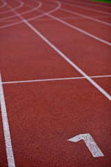 Sport grounds concept - Athletics Track Lane Numbers