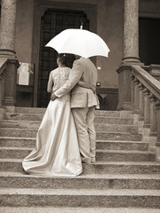 Naklejka premium Wedding couple