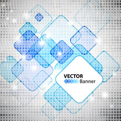 shiny banner with space for Your text