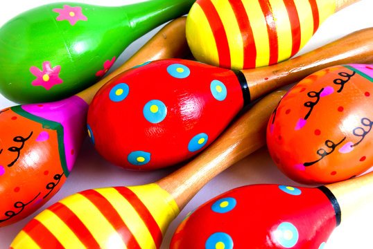 colorful maracus background