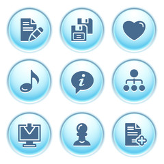 Icons on blue buttons 10