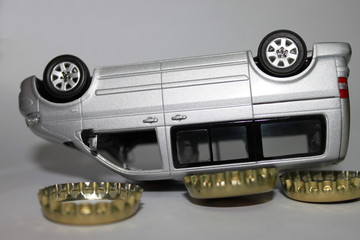 Auto mit Kronkorken 1