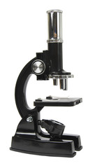 Microscope isolated on white background