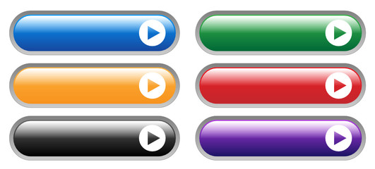 Blank Vector Web Buttons (template internet colours click here)