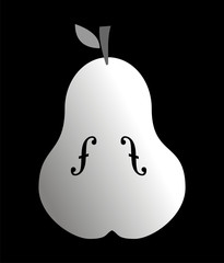 Man Ray pear clipart.