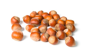 pile of hazelnuts
