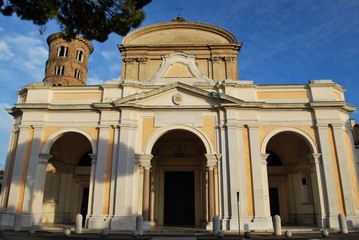 Cathedral church and round tower, Ravenna, Italy