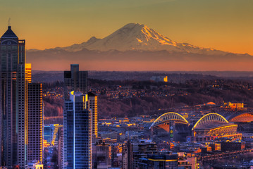 Naklejka premium Seattle, Washington