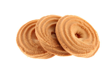 Biscuits isolated on a white background