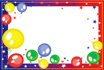 Background with balloons