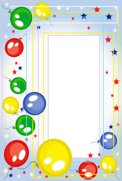 Background with balloons