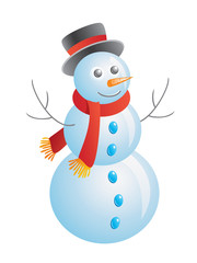 Vector snowman