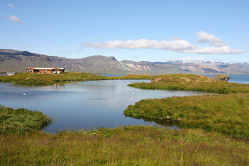 Fototapeta na wymiar Iceland - lake at Snaefellsnes peninsula
