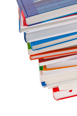 Stapel von Büchern. Freigestellt