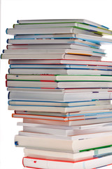 Stapel von Büchern. Freigestellt