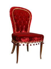 Red vintage chair
