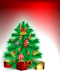 Christmas tree with decorations