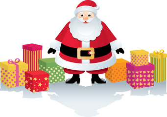 Santa Claus with gifts