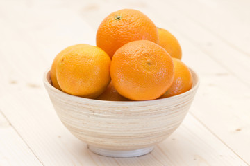 bowl of fresh tangerines