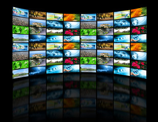 Television and internet production technology concept