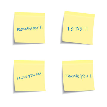 Post It Notes With Common Phrases