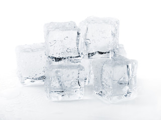 melting ice cubes