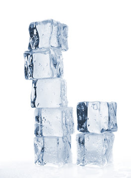 melting ice cubes toned