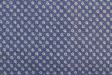 Cotton textile with White Flower Motif