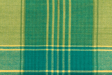 Green and Yellow Cotton Plaid
