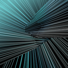 Obraz premium Abstract architectural 3D construction