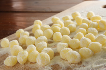 Uncooked Gnocchi  pasta