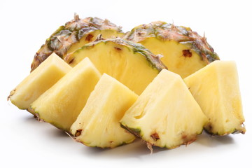 Pieces of pineapple.