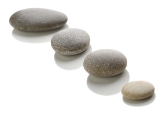 Obraz na płótnie Canvas Stones on a white background.