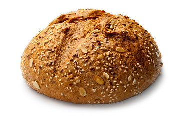 Bread isolated on white