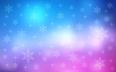 Abstract Snowflakes Background