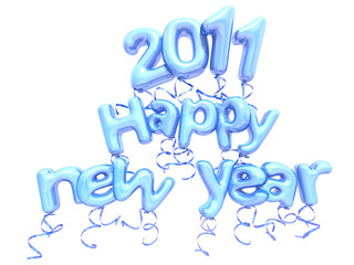 Happy new year balloon