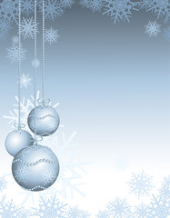 Christmas background silver