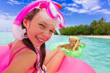 Kids in the water