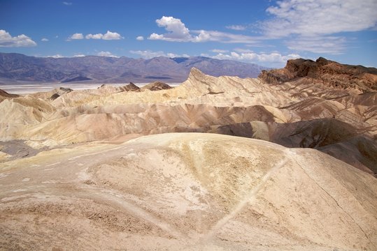 Deserted trail on Zabriskie Point, Death Valley National Park