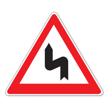 Schild (15) Doppelkurve