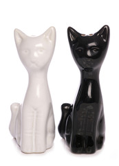 Cat salt and pepper dispensers