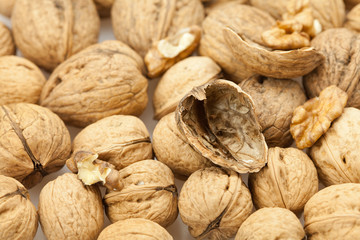 Walnuts background