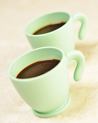 Caffè servito in tazzine di teflon