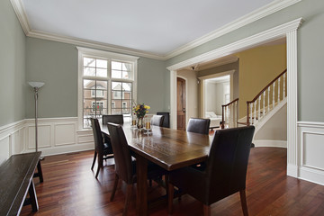 Dining room with foyer view
