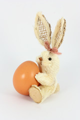 Eastern rabbit and egg