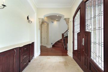 Foyer in new construction home
