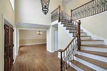 Foyer in new construction home