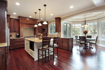Kitchen with eating area