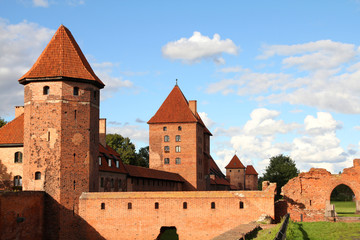 Fototapeta na wymiar Polska - Zamek w Malborku, wpisanego na Listę Światowego Dziedzictwa UNESCO